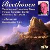 Beethoven : Piano Variations incl 'Eroica' etc