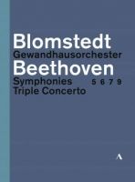 Beethoven. Symfonier 5,6,7,9. Tripelkoncert. Blomstedt (3 BluRay)