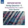 Hindemith. Strygekvartetter nr 2 & 3. Amar Quartet