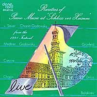 Rarities of Piano Music at »Schloss vor Husum«, Vol. 12 from the 1998 Festival
